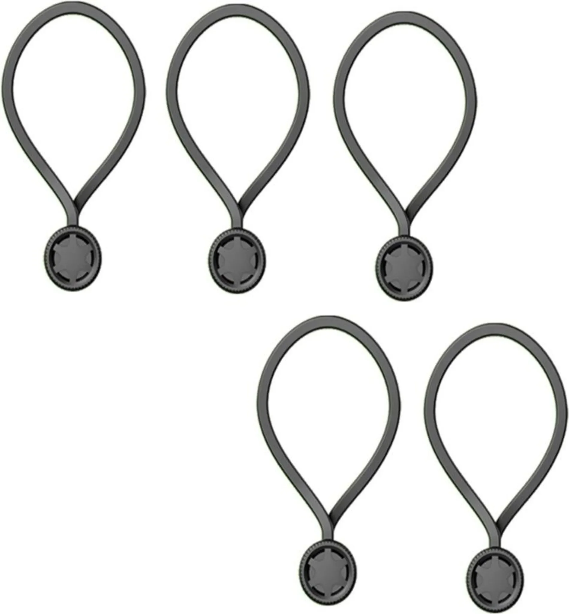 Magnetische Silikon-Kabelbinder – 5er-Set, 16,5 cm